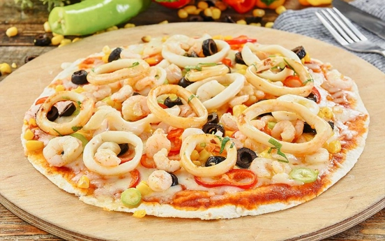 Deniz mahsüllü  pizza